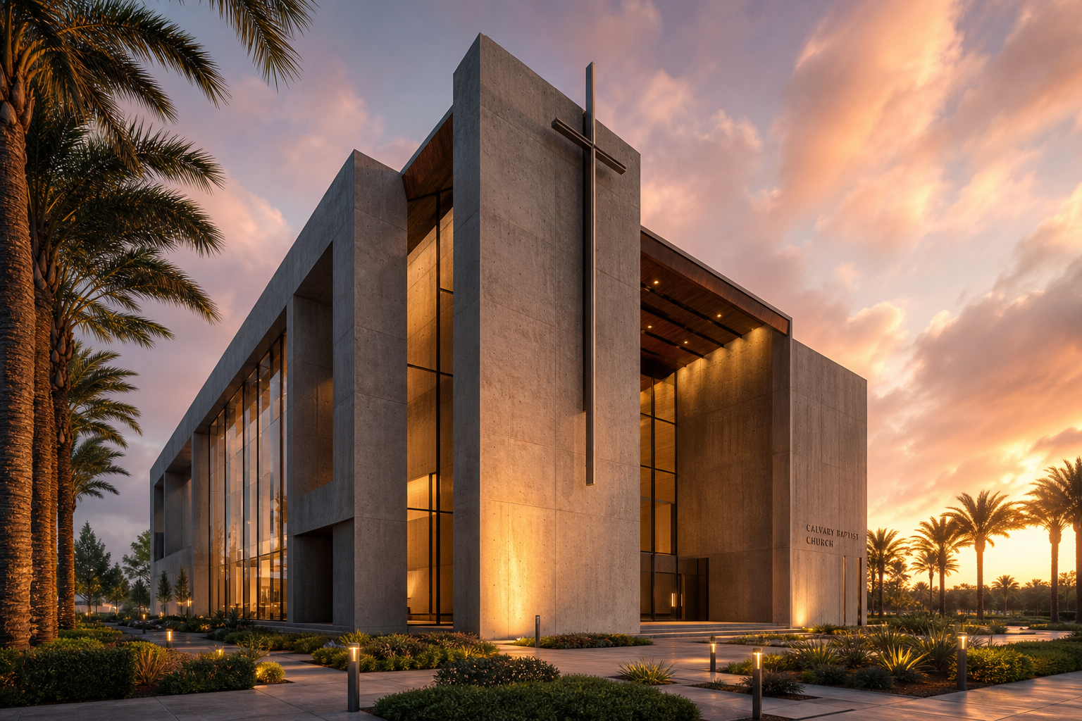 Render do novo templo da IBC Maringá
